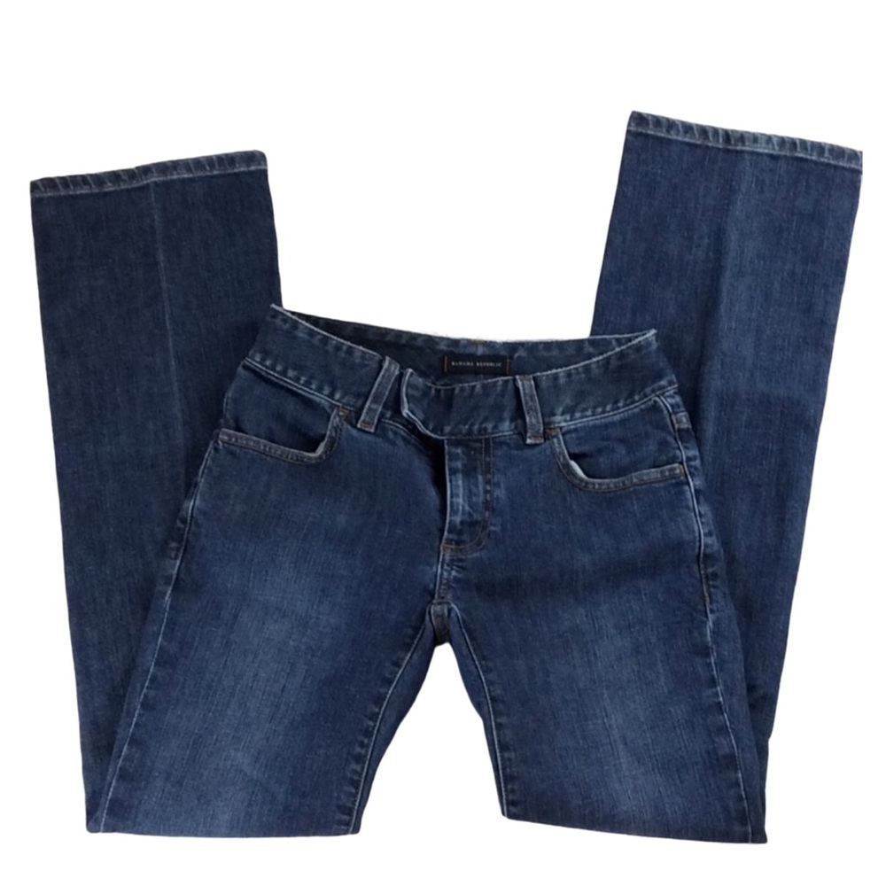 Banana Republic stretch denim blue jeans Size 0 Good condition